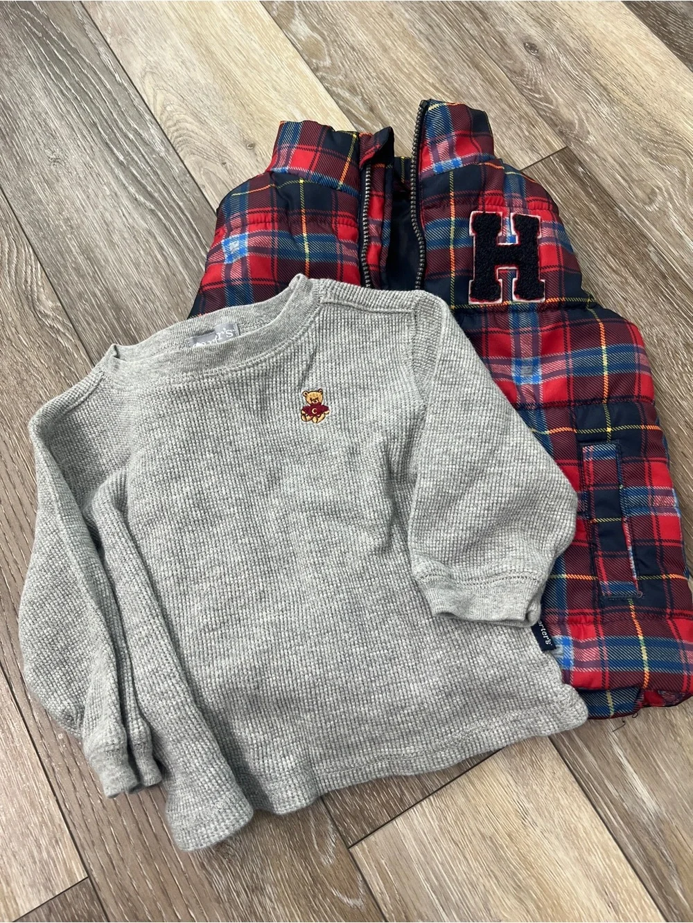 Bundle baby boy vest & long sleeve tee